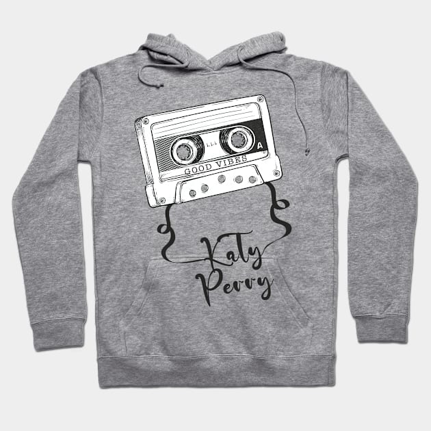 Good Vibes Katy Perry // Retro Ribbon Cassette Hoodie by Stroke Line